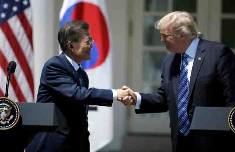 Trump renegocie l'accord commercial avec la coree du sud