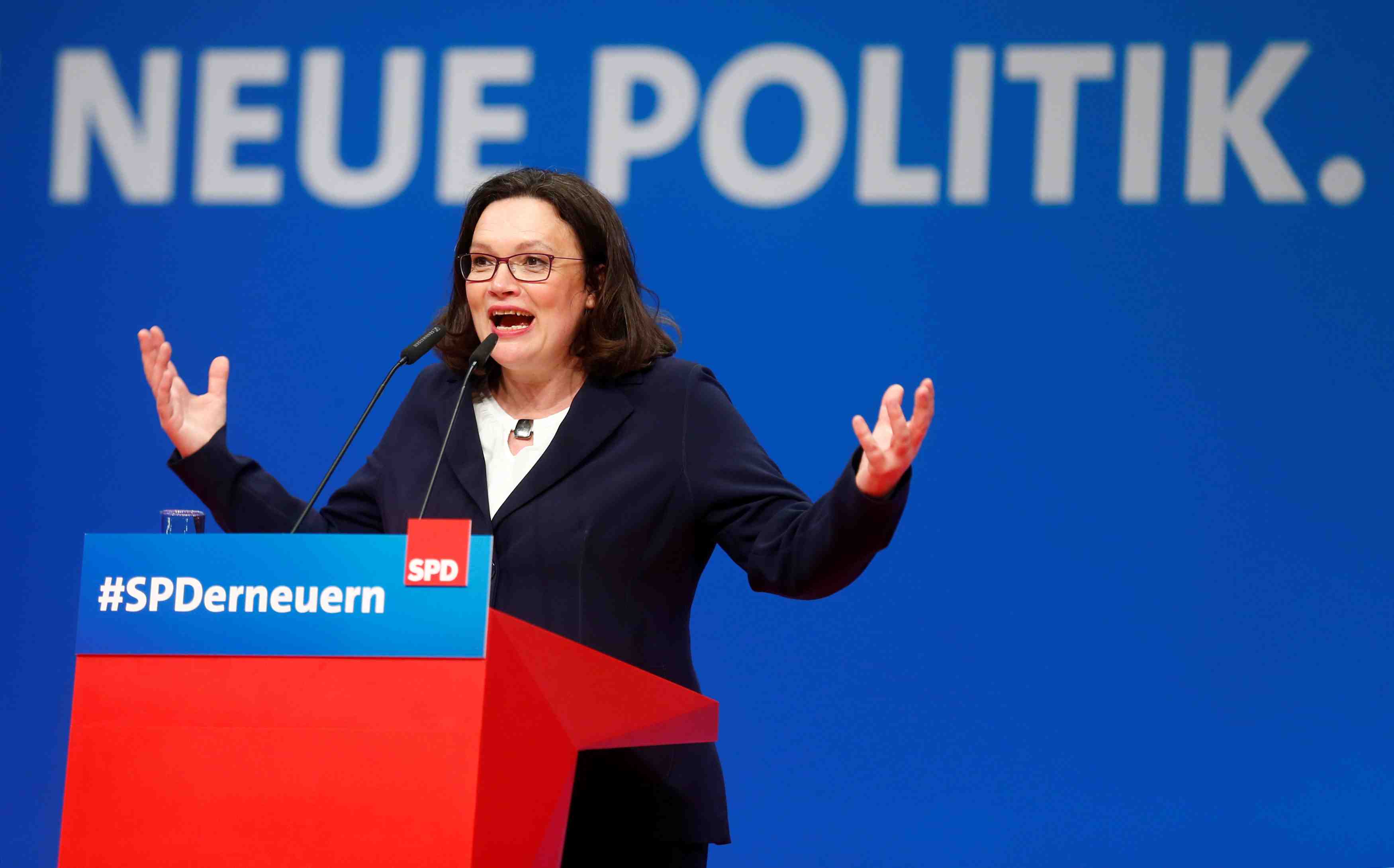 Allemagne: une femme presidente du spd, une premiere en 154 ans