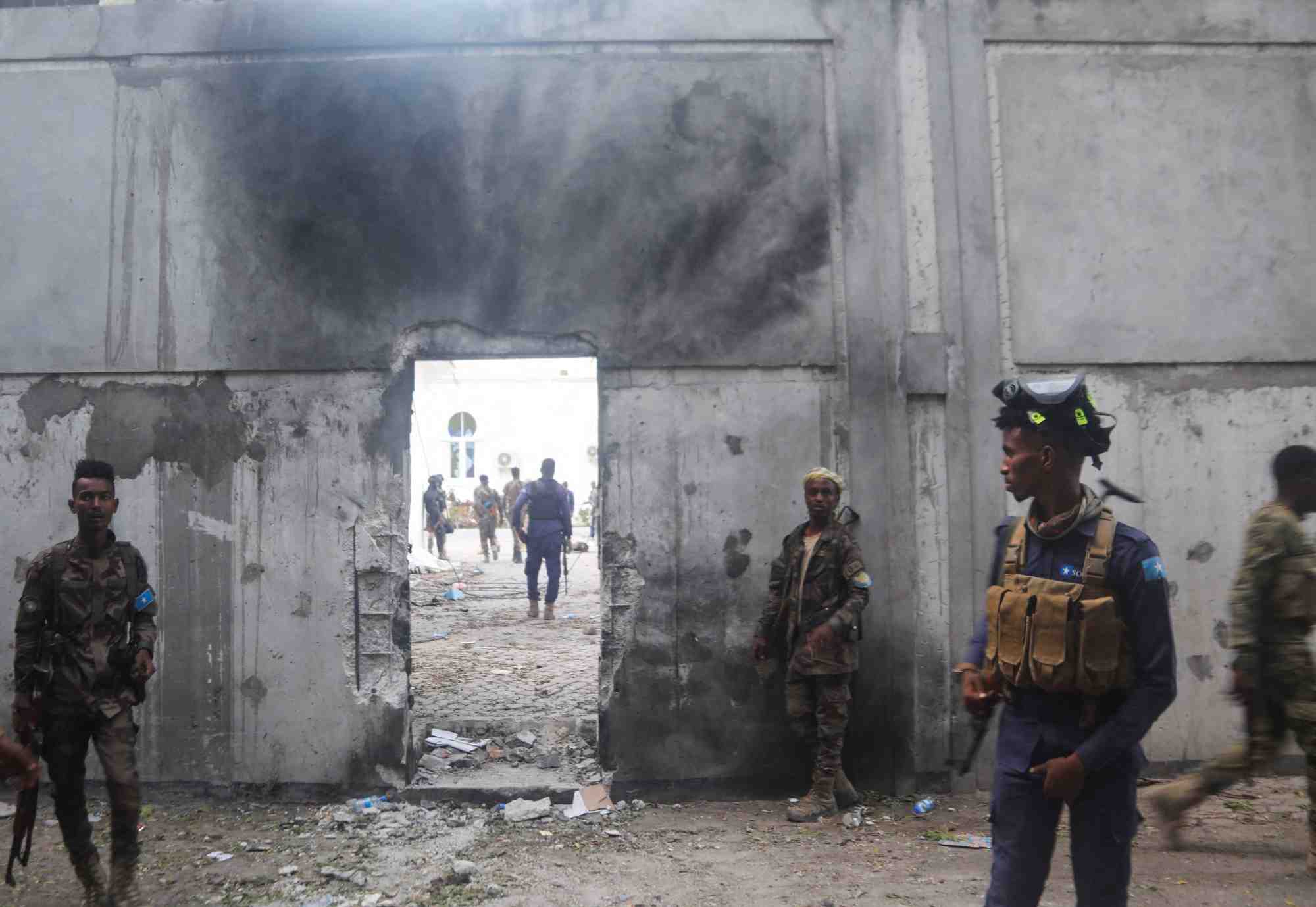 Photo d'archives : une explosion pres du bureau du maire a mogadiscio