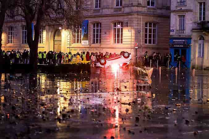 Gilets jaunes Bordeaux Intra Muros