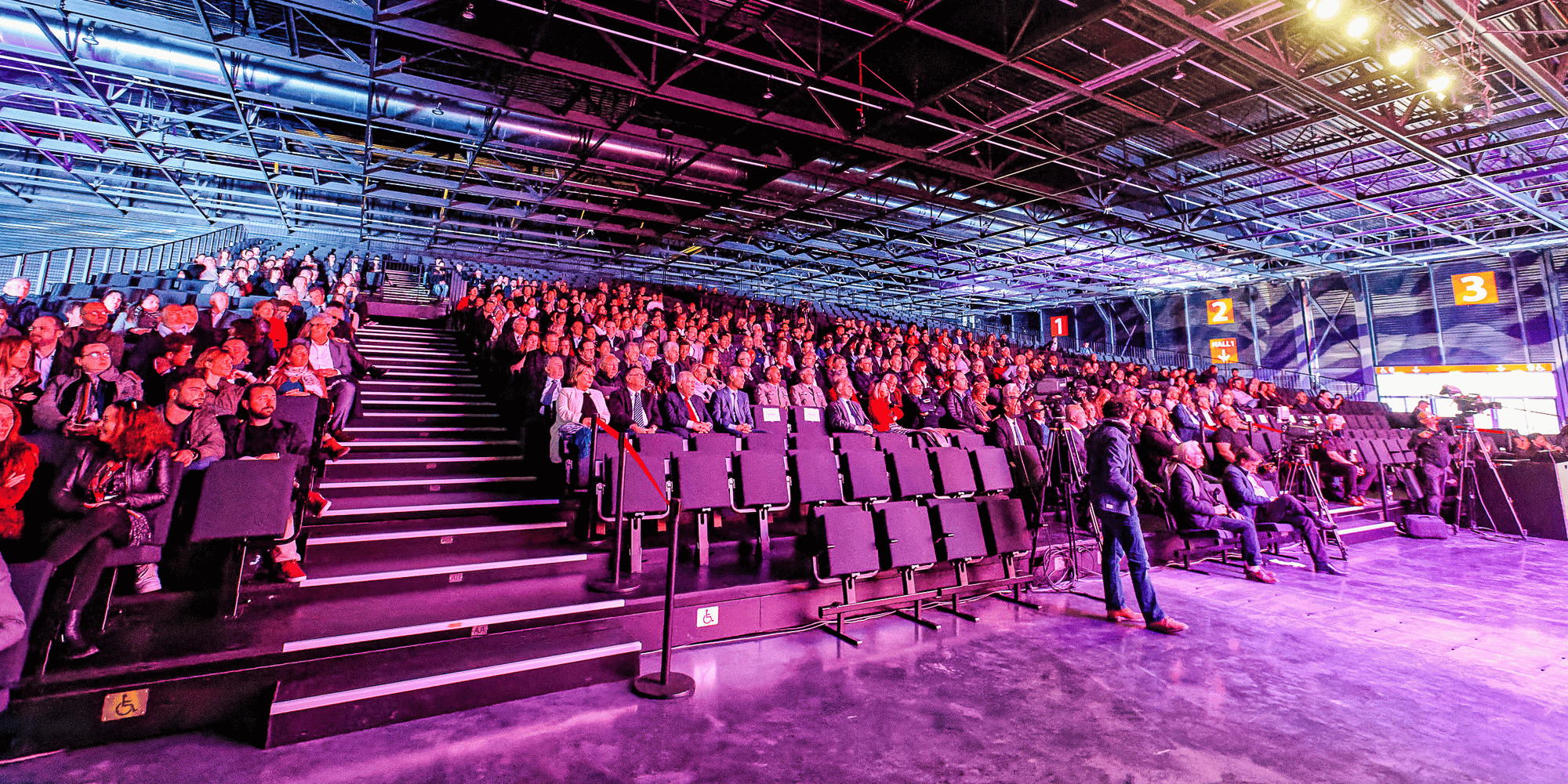 Le Parc des expositions de Bordeaux, l'un des cinq sites de Congrès et expositions de Bordeaux.
