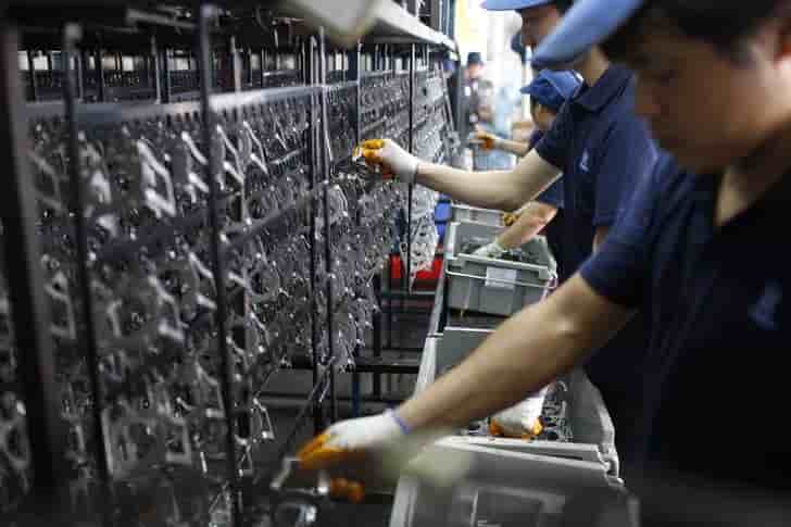 Le secteur manufacturier chinois à l'arrêt en novembre