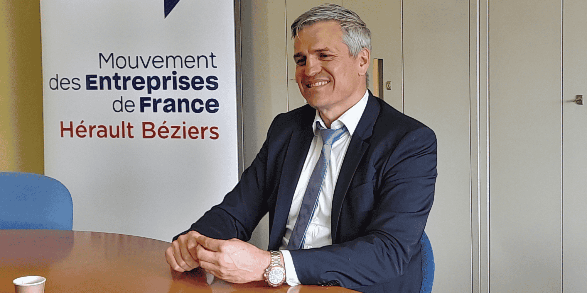 Matthieu Ourliac, président du Medef Hérault Béziers.