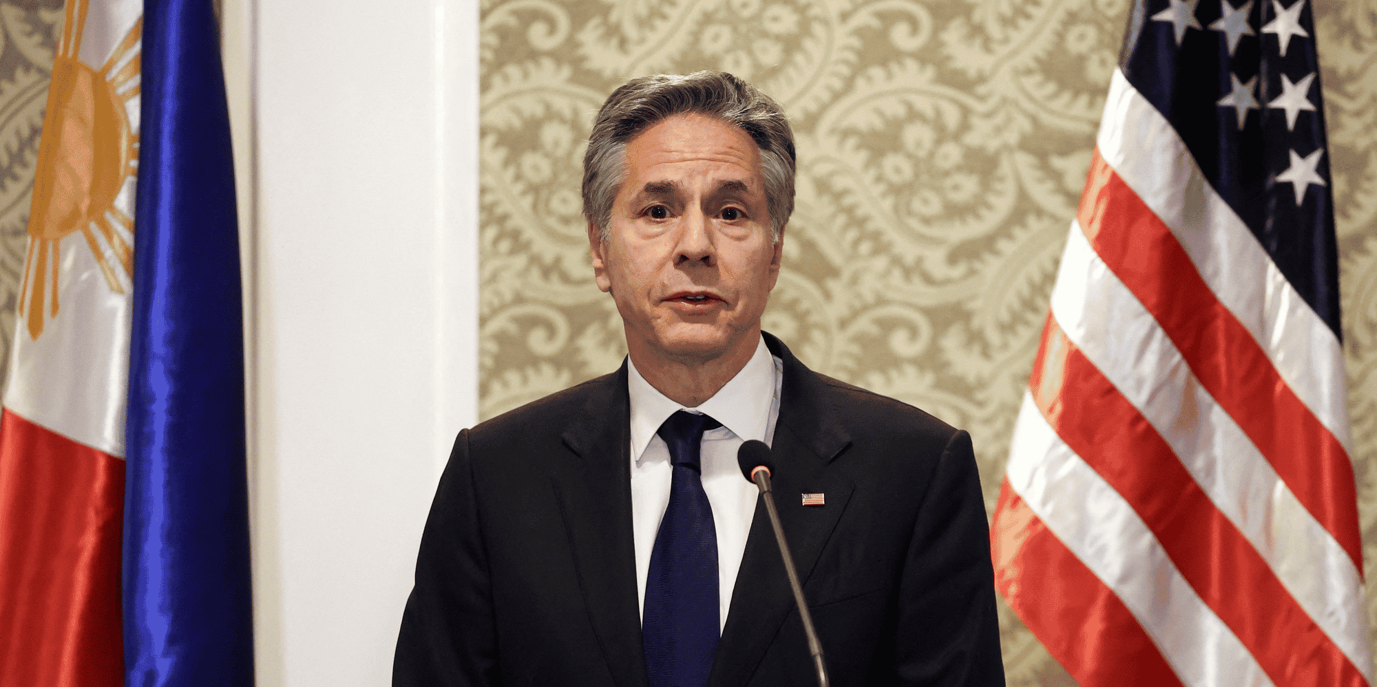 Le secrétaire d'État américain Antony Blinken a entamé une brève tournée en Asie, qui l'a ammenée, outre aux Philippines, en Corée du Sud.