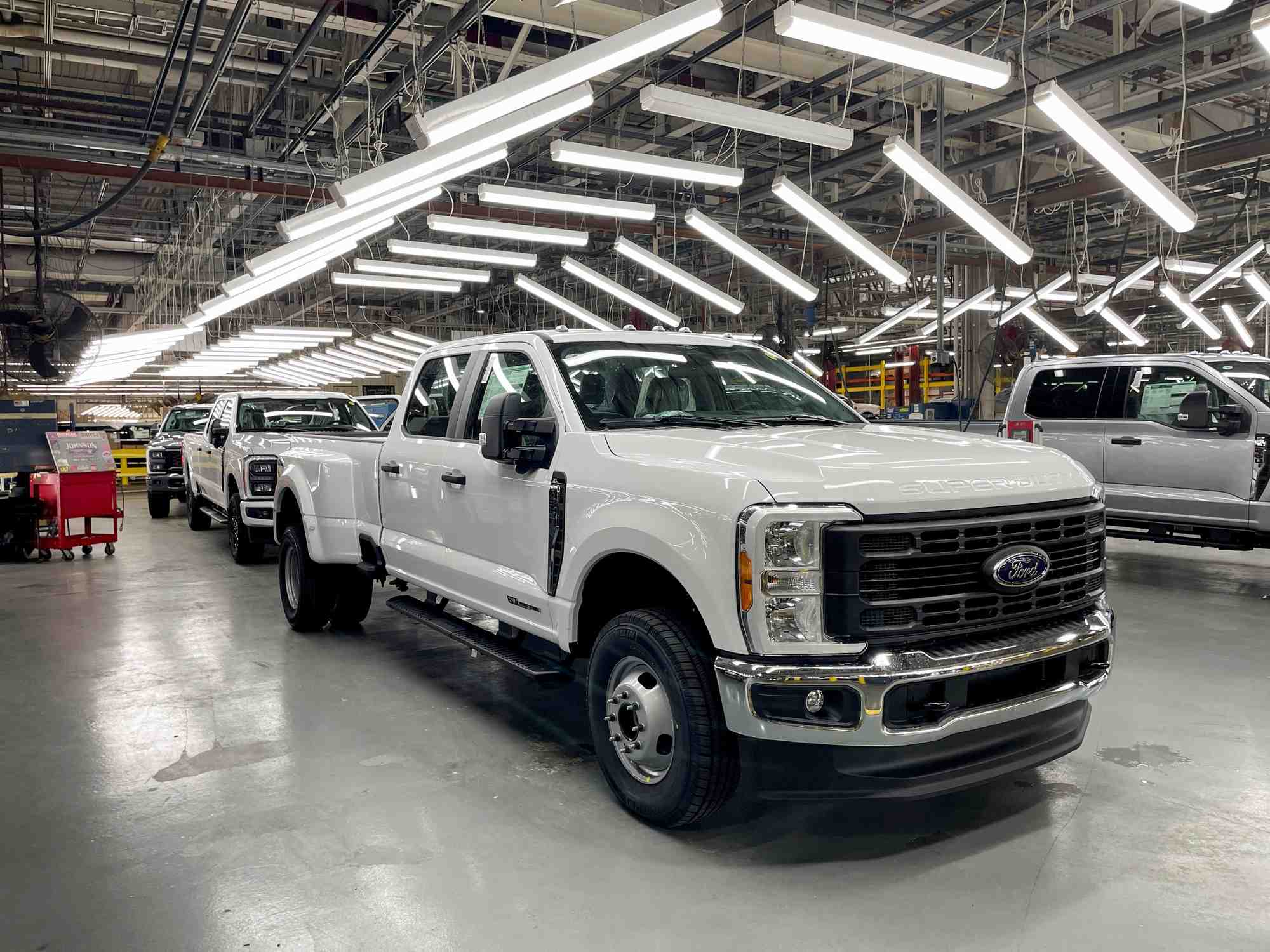 Photo d'archives des camions ford super duty a l'usine d'assemblage de kentucky truck a louisville aux etats-unis