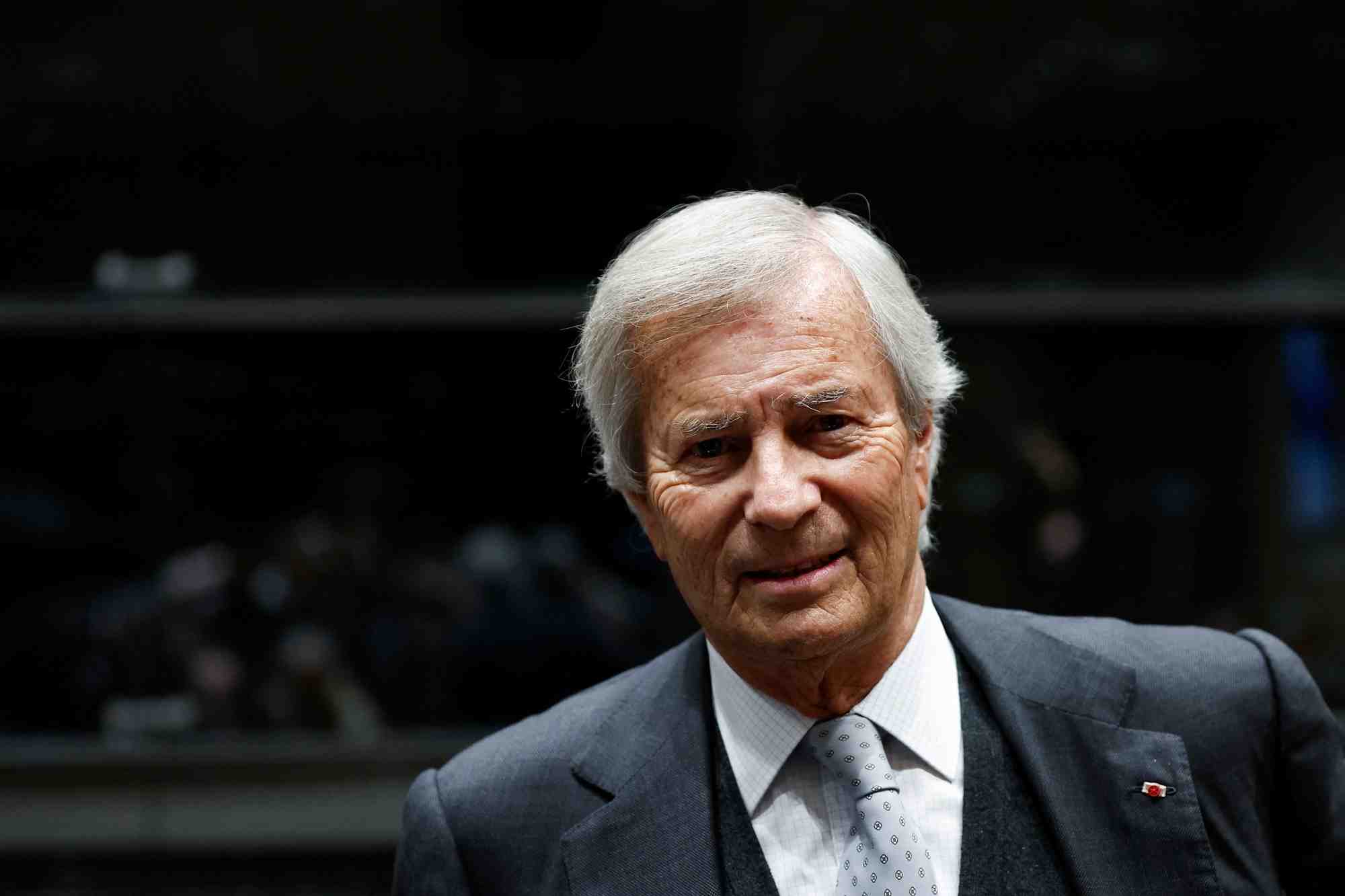 Vincent bollore a l'assemblee nationale a paris