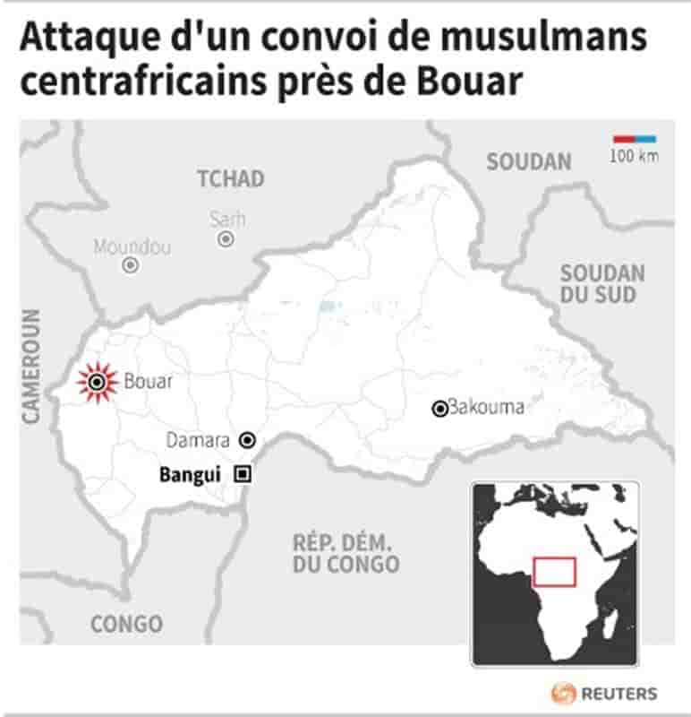 Vingt personnes tuées dans l'ouest de la Centrafrique