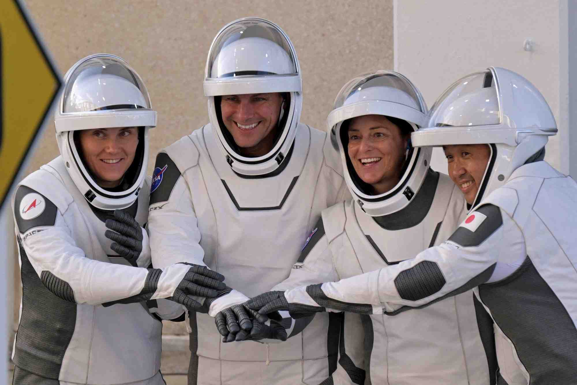 Les membres de l'equipage crew 5 de la nasa