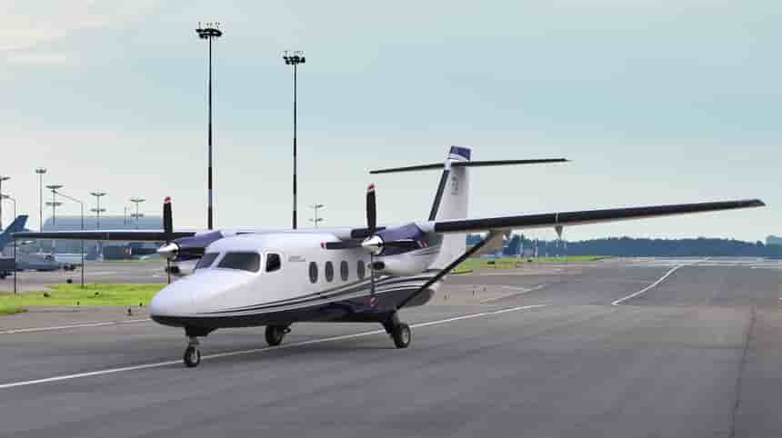 Vue d'artiste du Cessna SkyCourier, commandé à 100 exemplaires par Fedex express.