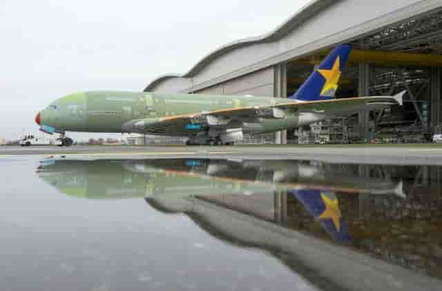 Un des Airbus A380 initialement prévus pour la compagnie aérienne japonaise Skymark Airlines. Des appareils que s'apprête à reprendre All Nippon Airways.