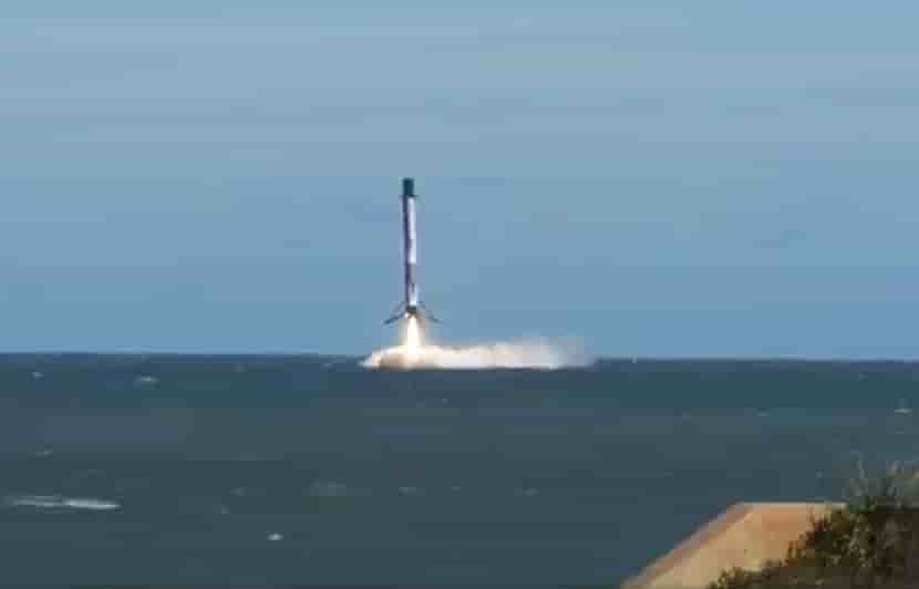 Quand le Falcon 9 se pose... su l'eau !