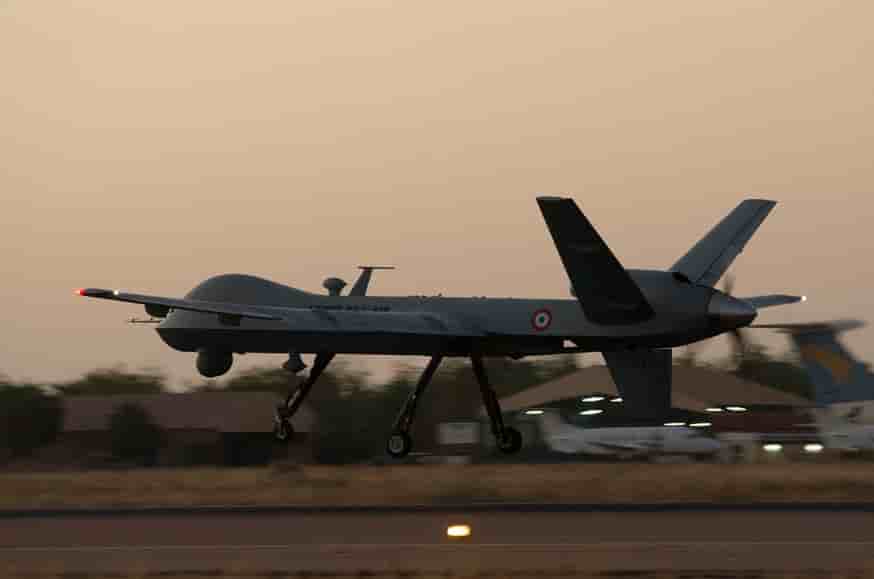 Un Reaper français s'est crashé en Afrique.