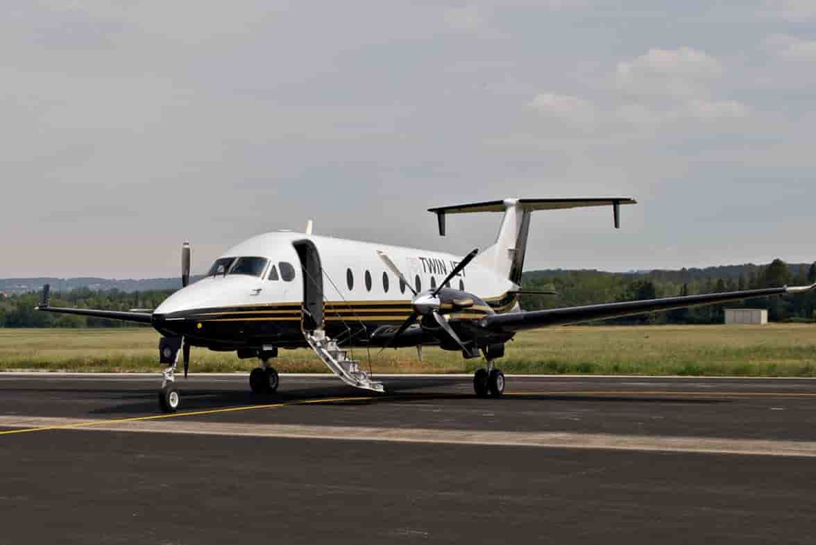 Un Beechcraft 1900 de la compagnie Twin Jet