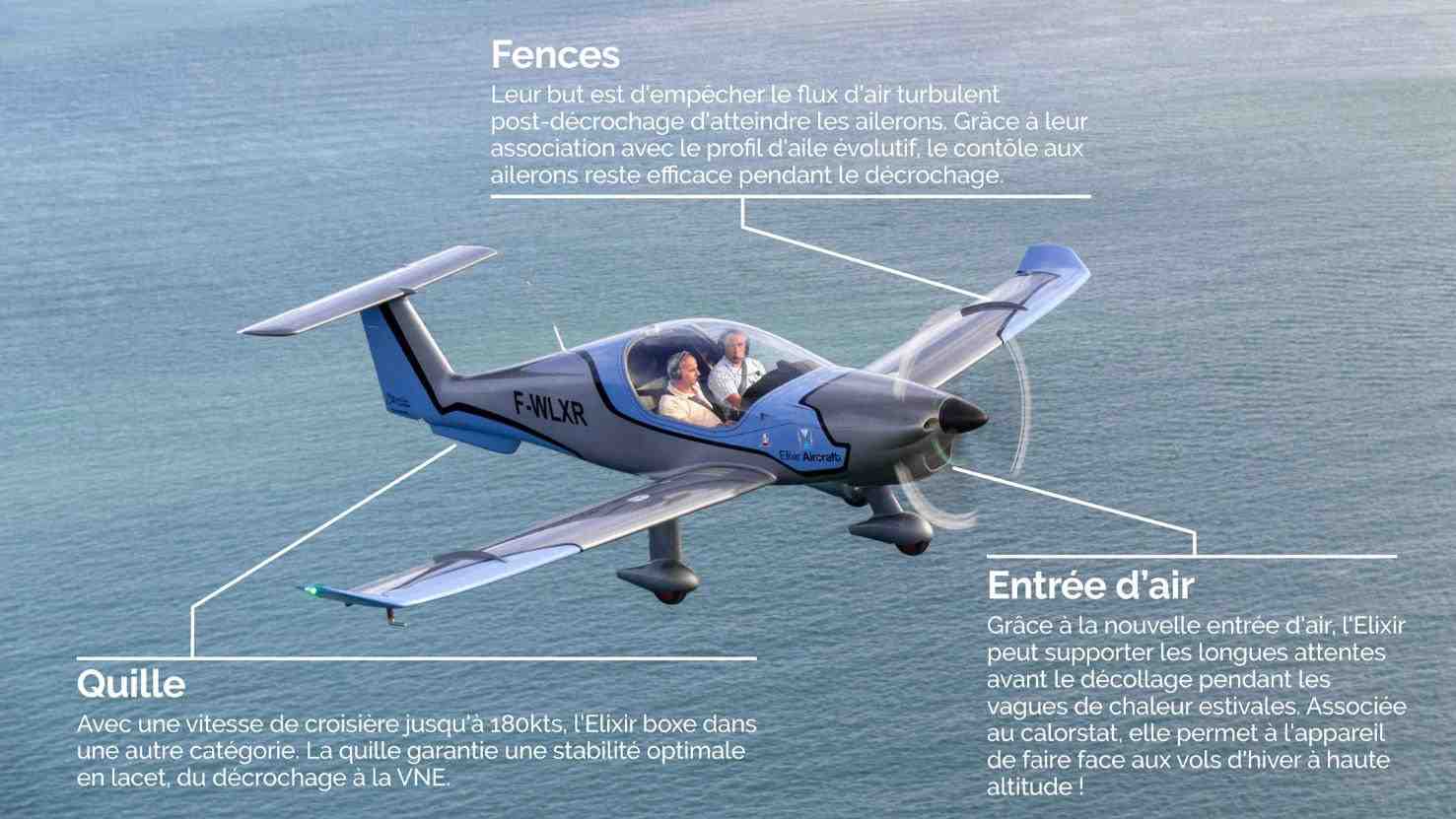 Elixir Aircraft a apporté trois modifications principales sur son appareil.