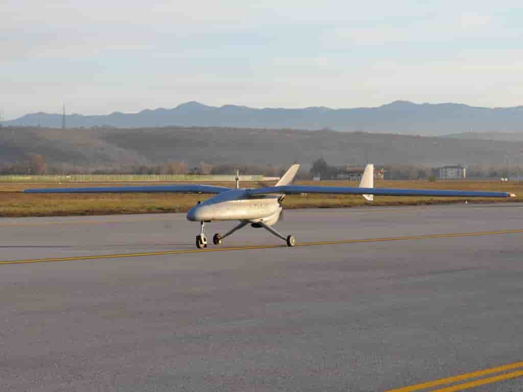 Leonardo a intégré un nouveau système de propulsion sur son drone Falco EVO.
