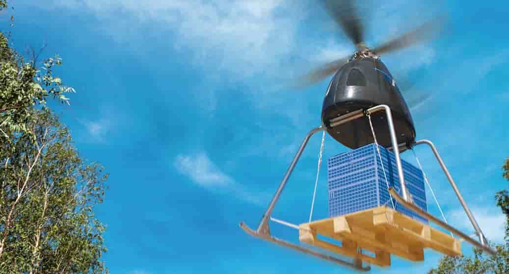 Les drones d'E.YO permettent de transporter des charges importantes.
