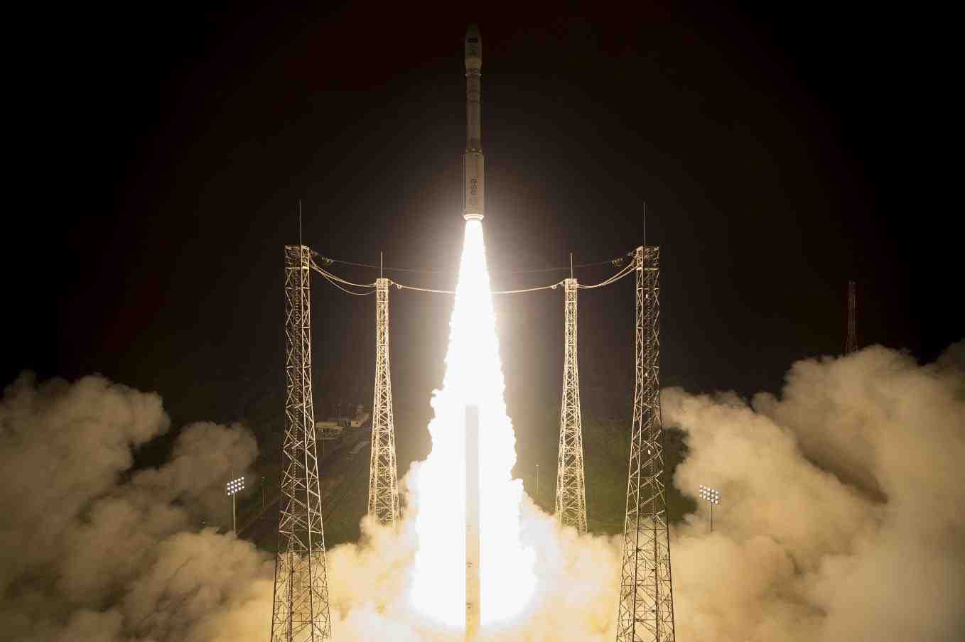 Vega lift-off with Sentinel-2B.