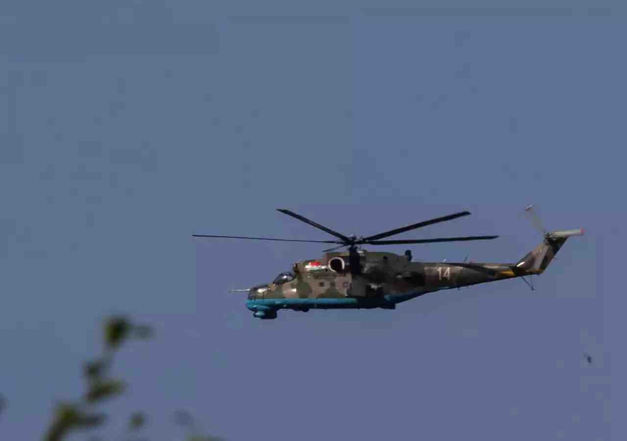 Mi-24 Hind biélorusse (14 Blanc) en Pologne.