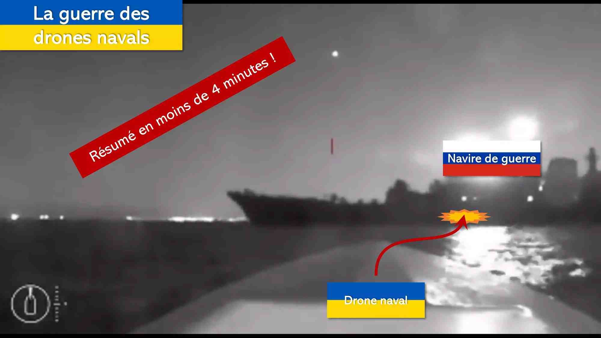 La guerre des drones navals en mer Noire résumée en moins de 4 minutes !