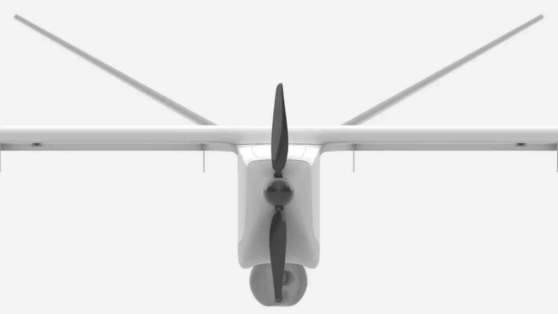 Drone de reconnaissance DT46 de face.