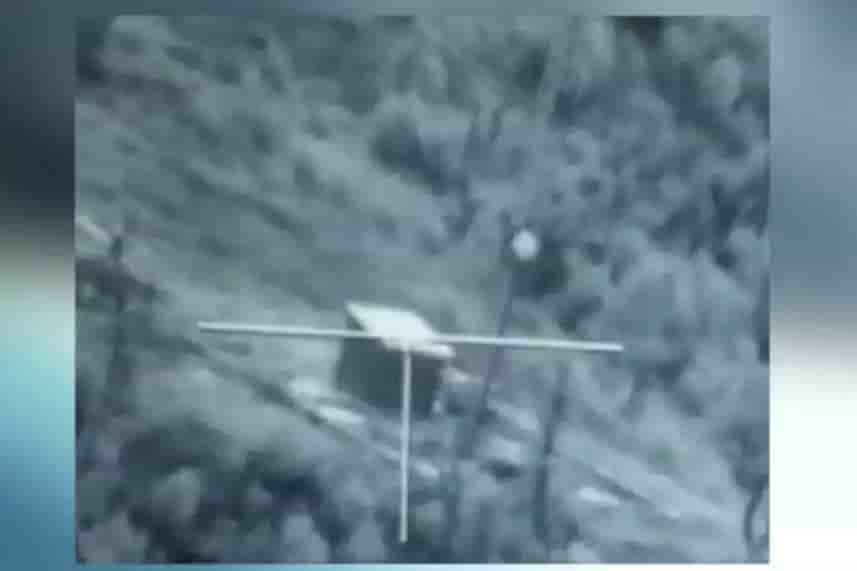 Station de communication arménienne prise pour cible par une munition rôdeuse Harop