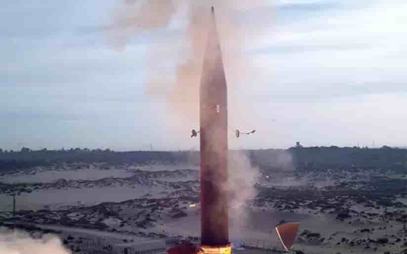 Tir d'essai d'un missile antimissile balistique Arrow 3.