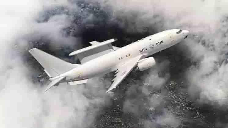 Représentation d'un E-7A Wedgetail de l'OTAN.