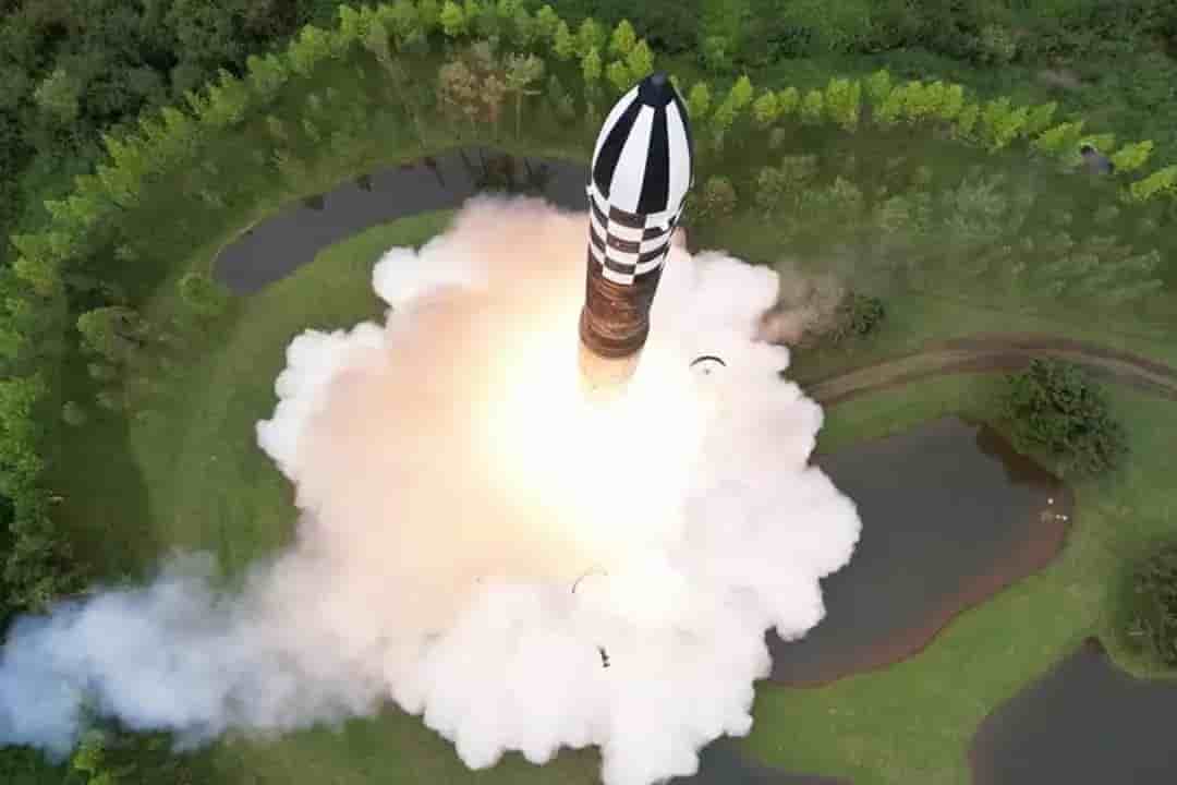 Second tir d'un ICBM Hwasong-18 par la Corée du Nord (juillet 2023).