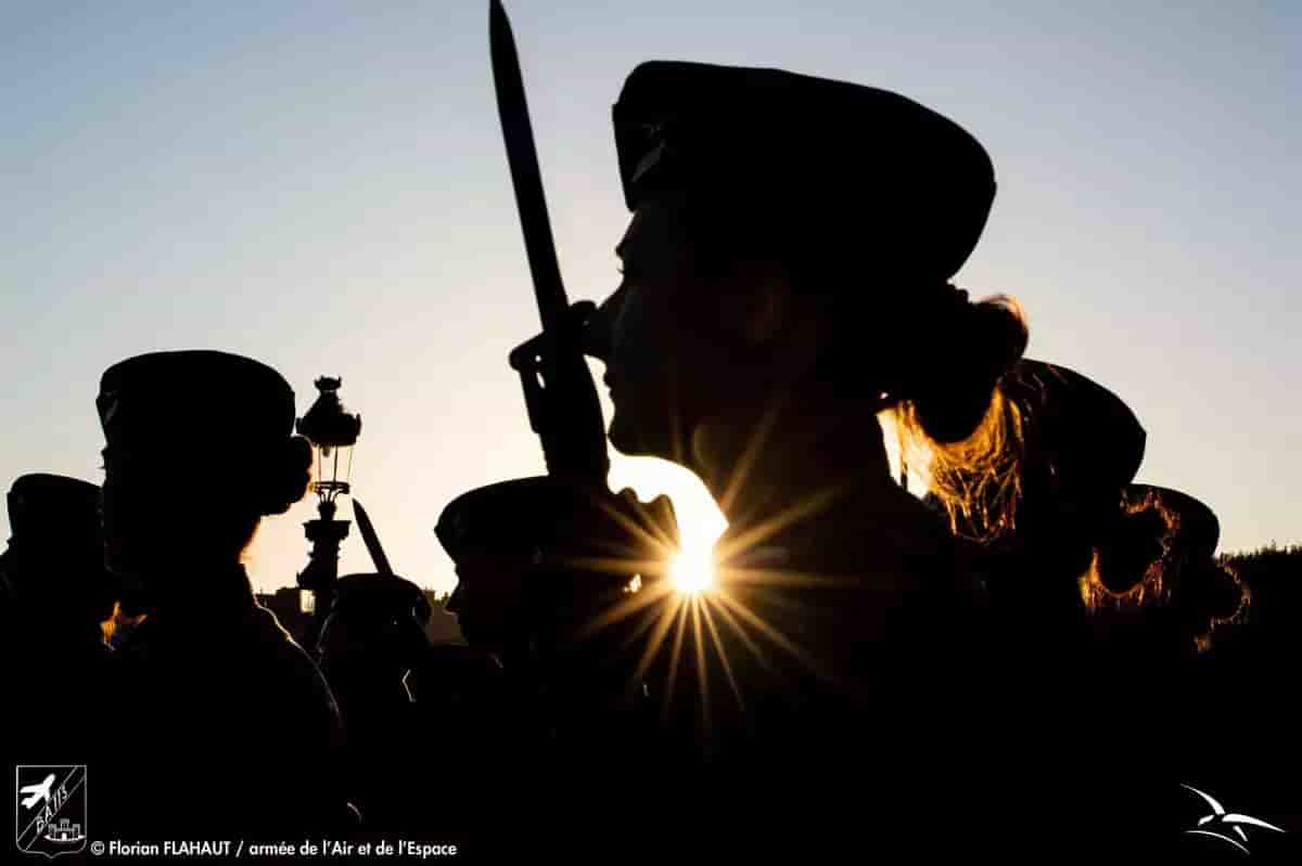 Photographie prise lors du défilé du 14 juillet 2023.