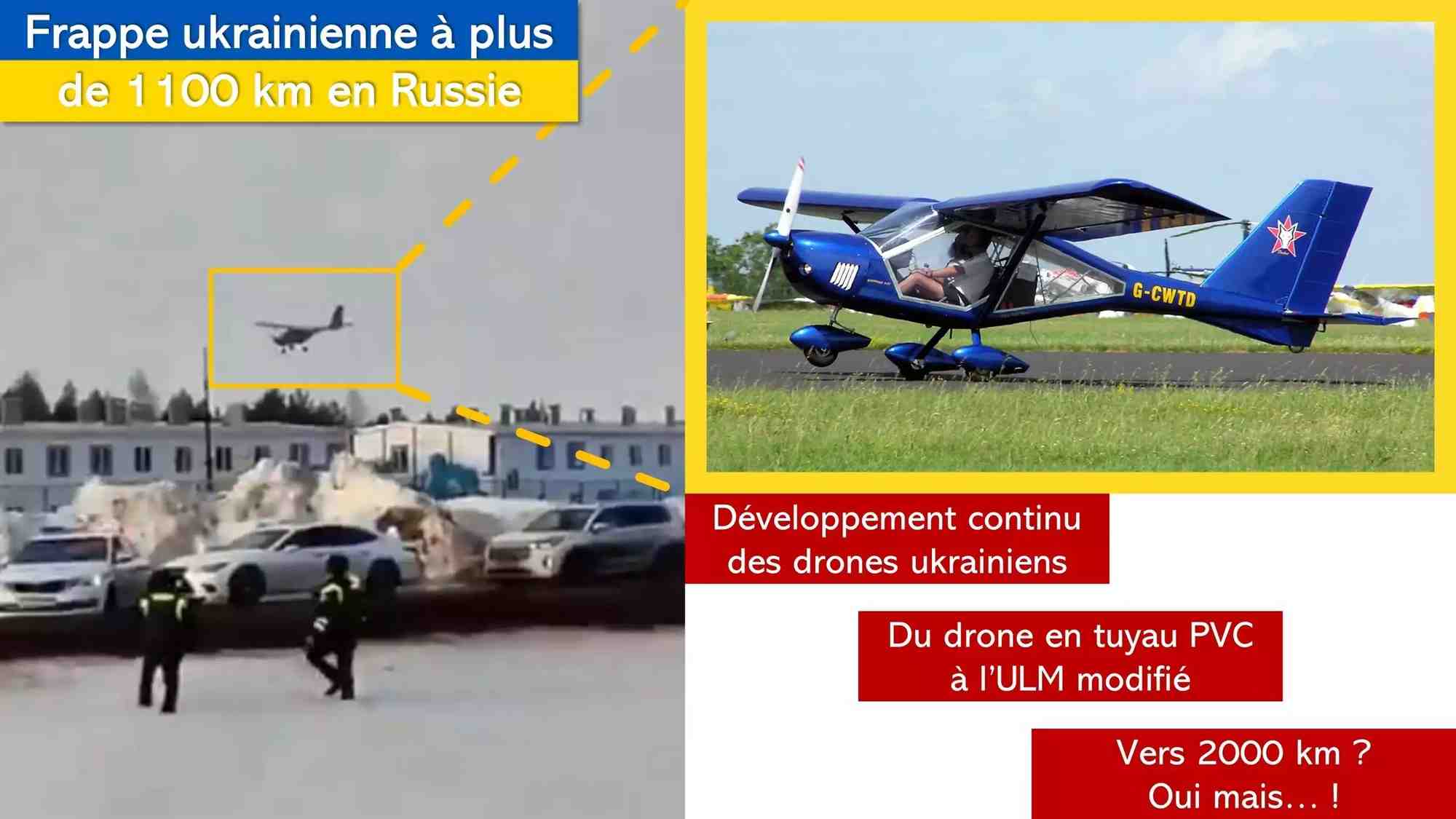 L'Ukraine transforme un ULM en drone suicide et frappe à plus de 1100 km en Russie