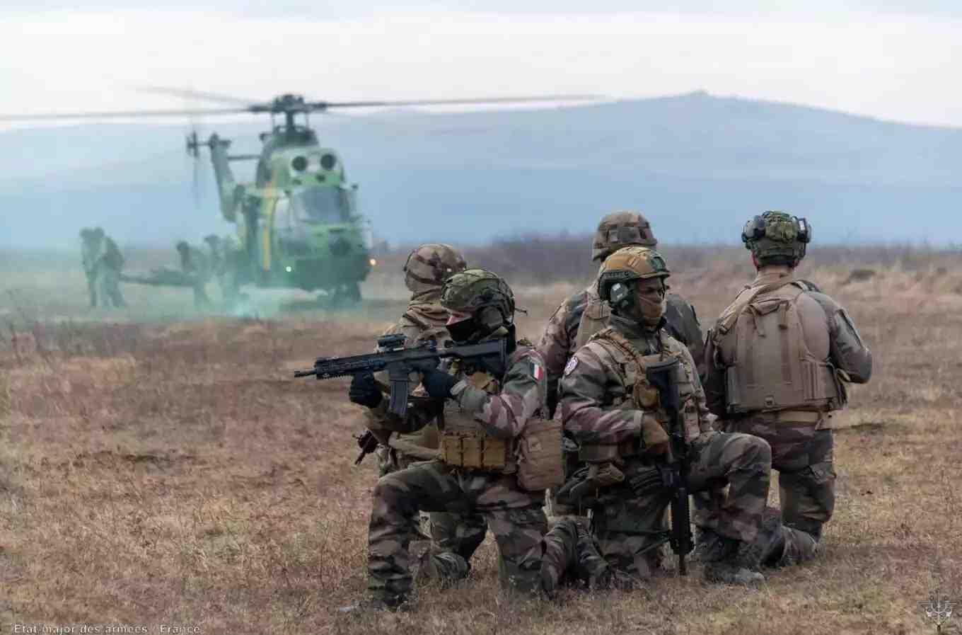 Soldats Français en exercice
