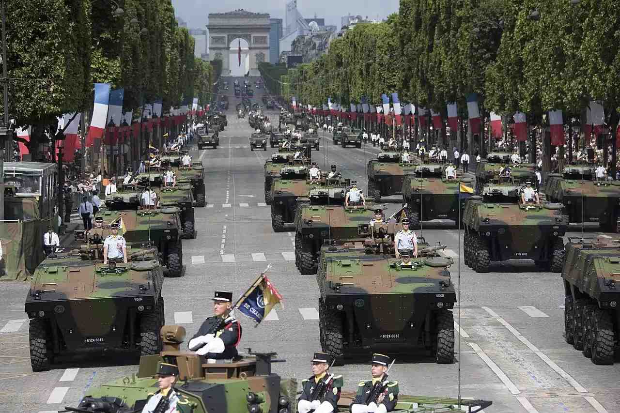 Photographie réalisée lors du défilé du 14 juillet 2017.