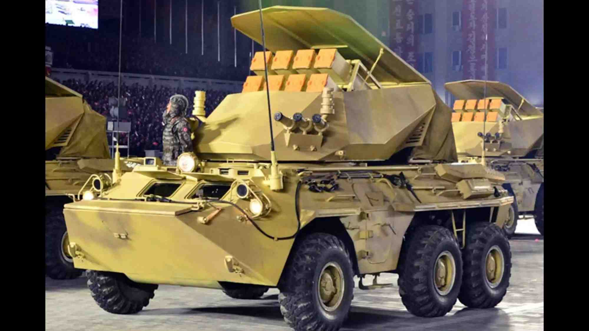 Véhicule blindé lance-missile antichars NLOS M2018 Bulsae-4 nord-coréen.