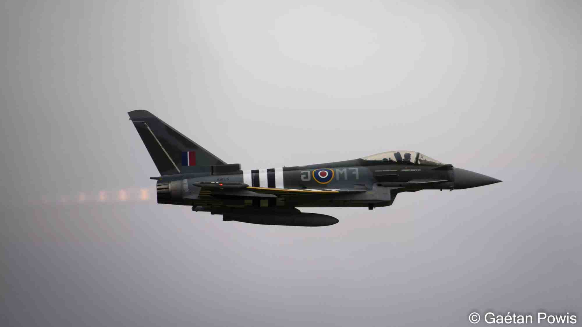 Typhoon Display Team de la Royal Air Force durant RIAT 2024.