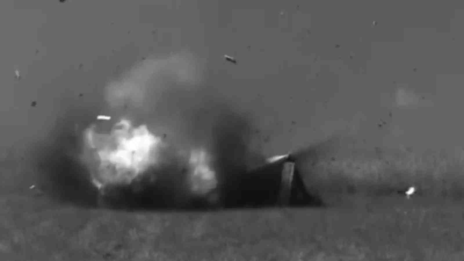 Essai réussi de la toute première munition téléopérée française, développée et produite par Delair-KNDS France (15 octobre 2024).