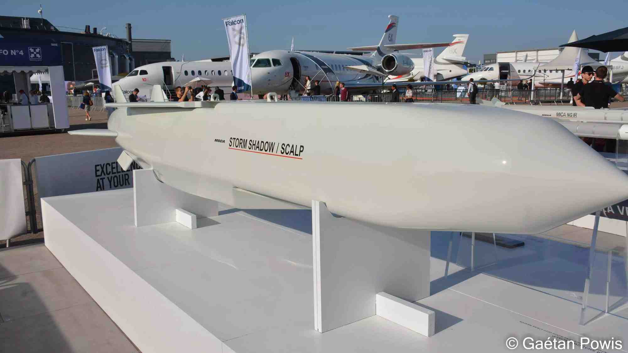 Missile de croisière SCALP-EG/Storm Shadow au SIAE 2023.