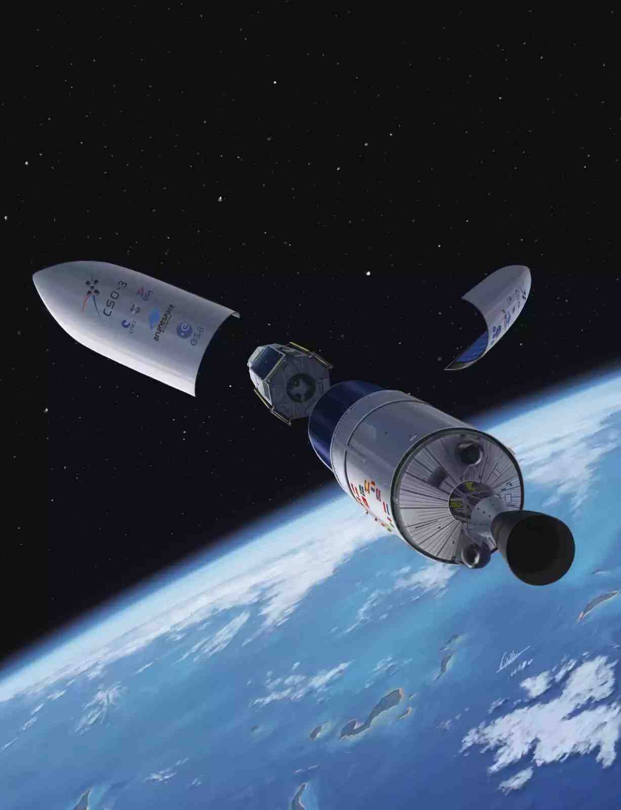 Le satellite militaire français CSO3 sera le prochain passager du nouveau lanceur lourd européen Ariane 6.