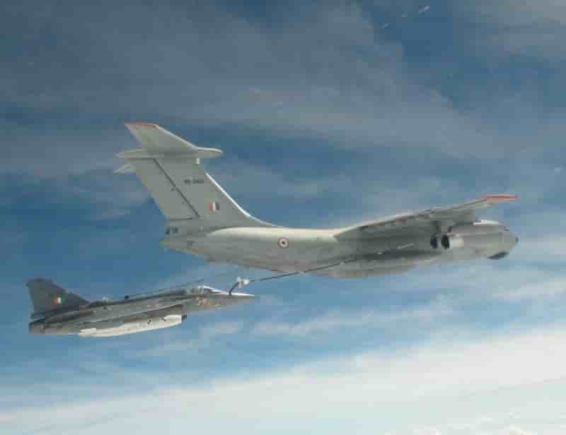 Tejas in-flight refuelling trial.