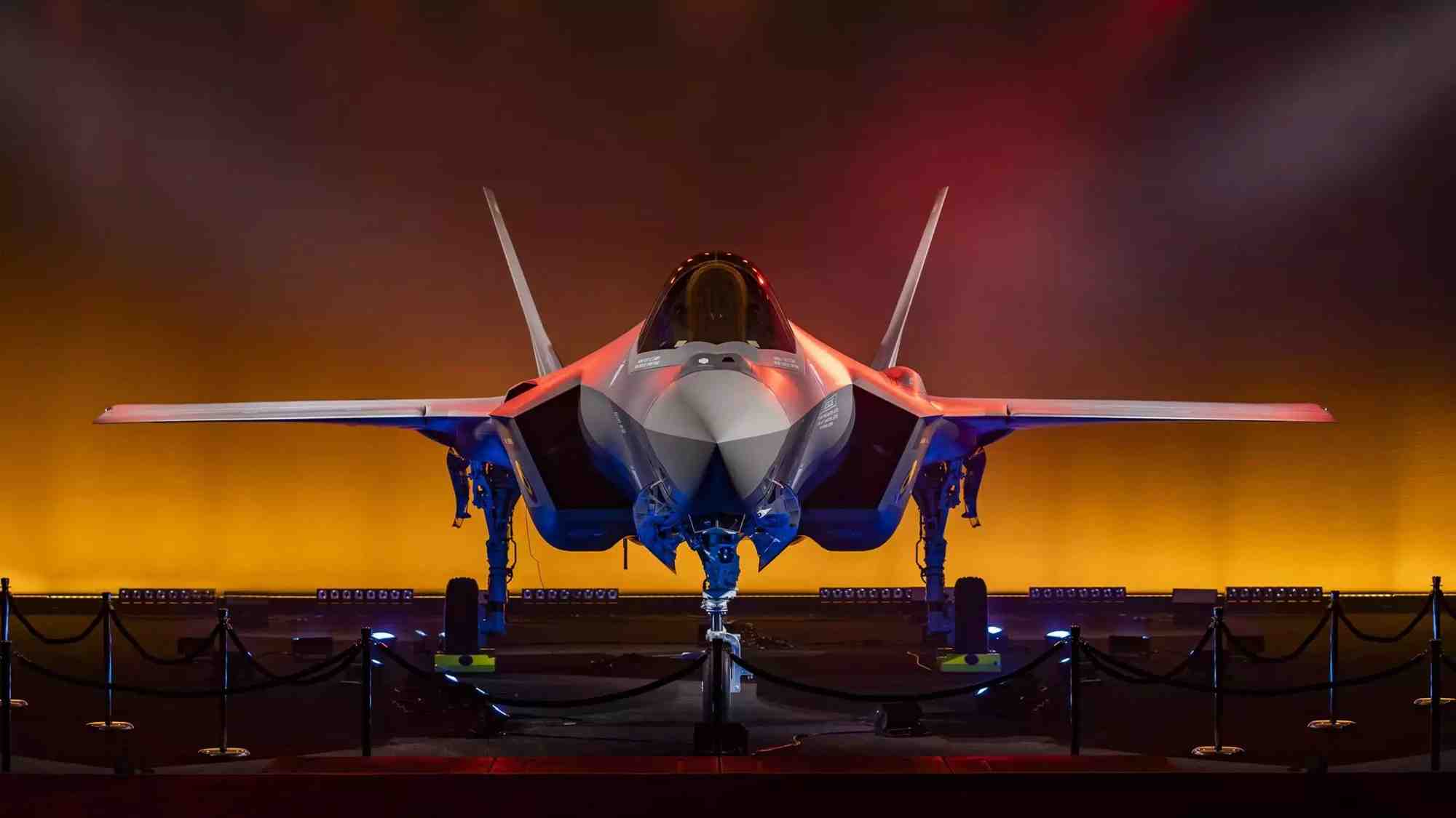 Premier F-35A Lightning II belge dévoilé lors d'une cérémonie à Fort Worth (Texas, États-Unis)(10 décembre 2023).