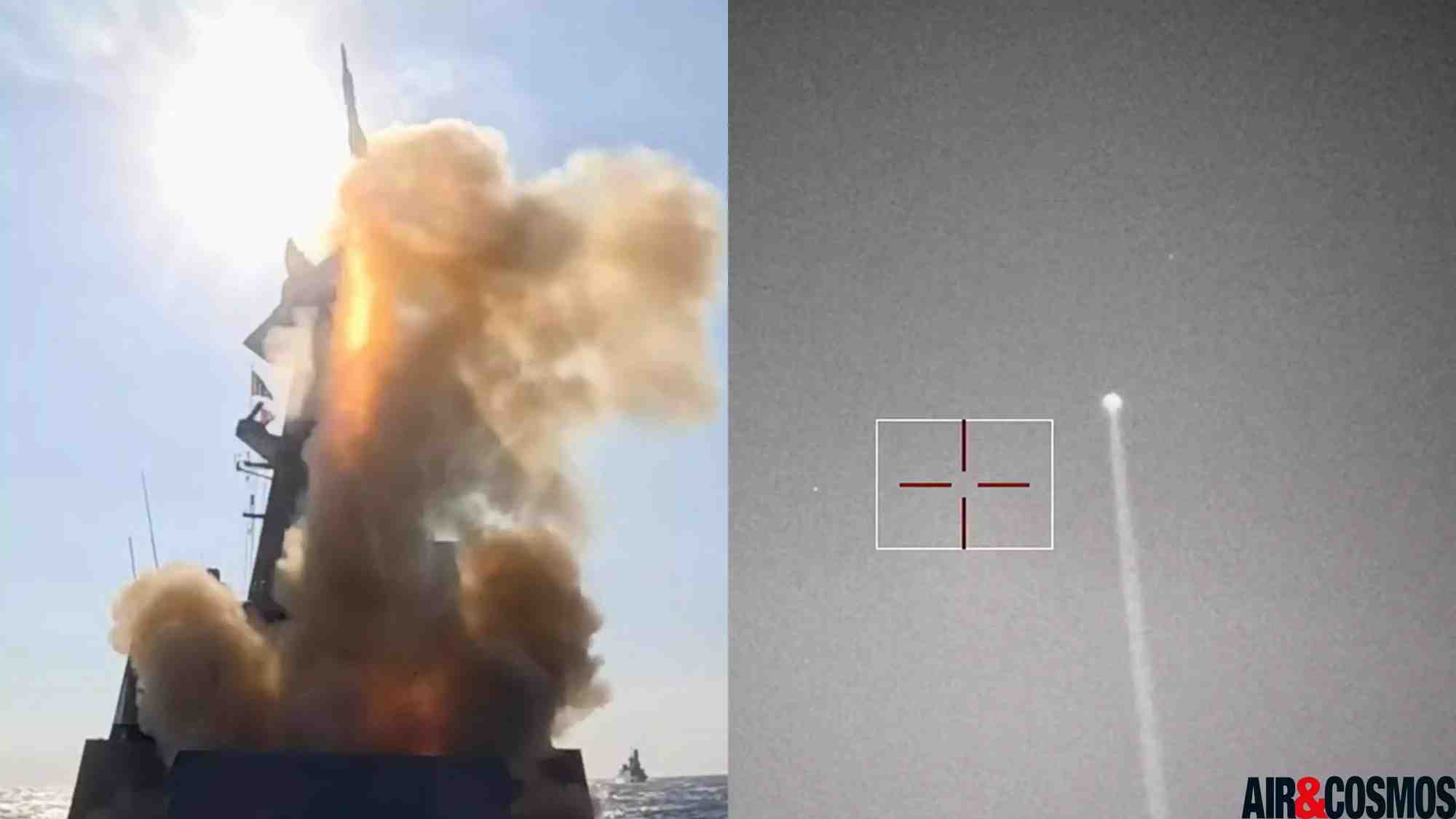 Interception presque totalement automatique d'une bombe AASM par un Aster 30 depuis la FDA Forbin (15 octobe 2025).