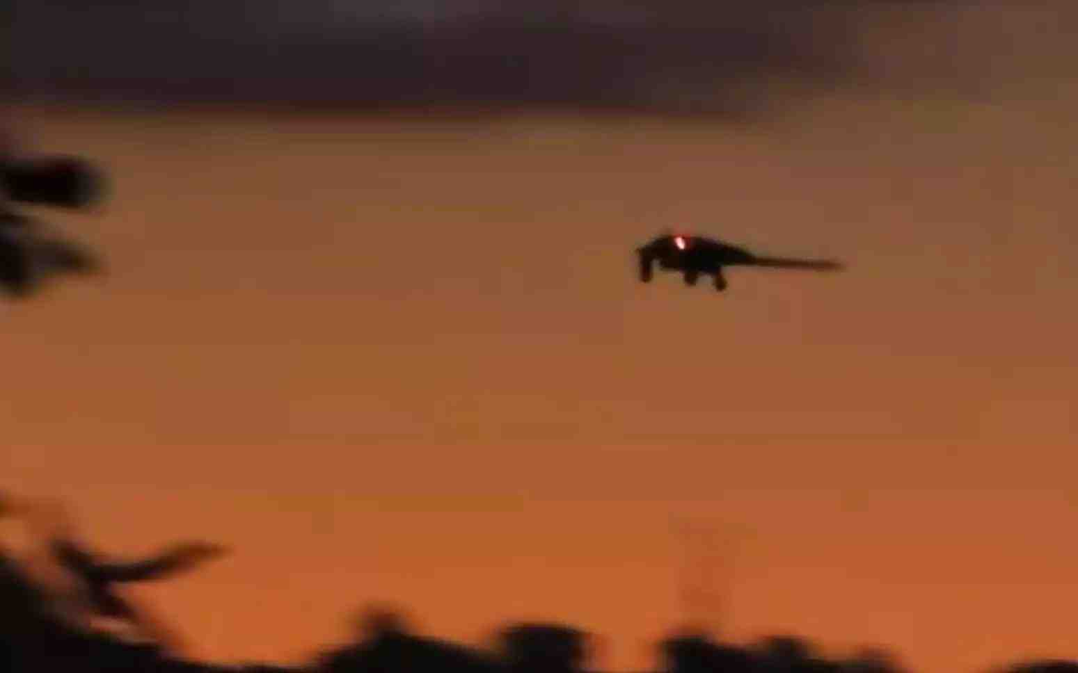 Drone de reconnaissance furtif RQ-170 de l'USAF atterrissant à Roosevelt Roads après l'opération sur Caracas (3 janvier 2026).