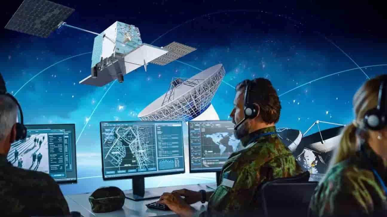 Représentation du programme SAR spatial souverain français Désir.