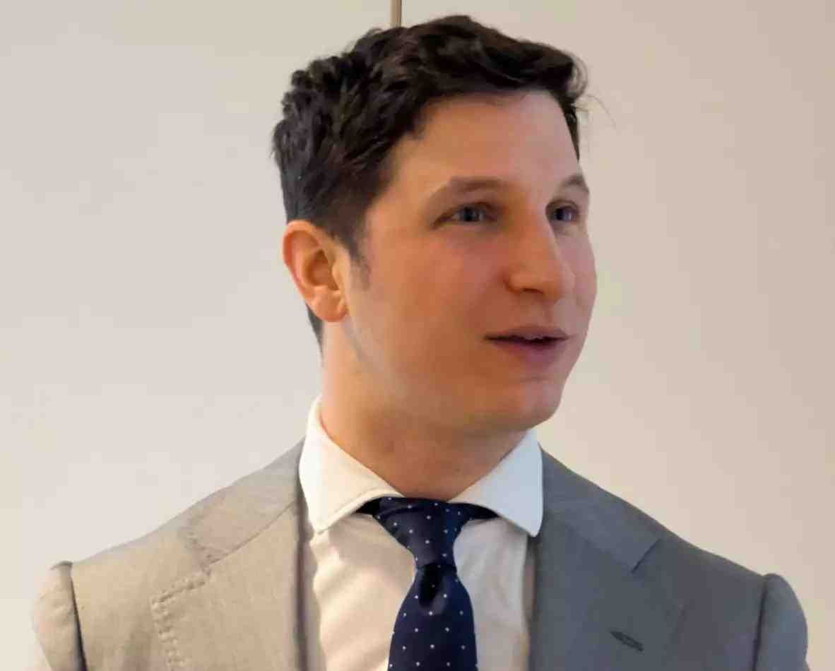 Rafal Modrzewski, cofondateur de la startup Iceye, le 28 janvier 2026 à Bruxelles.