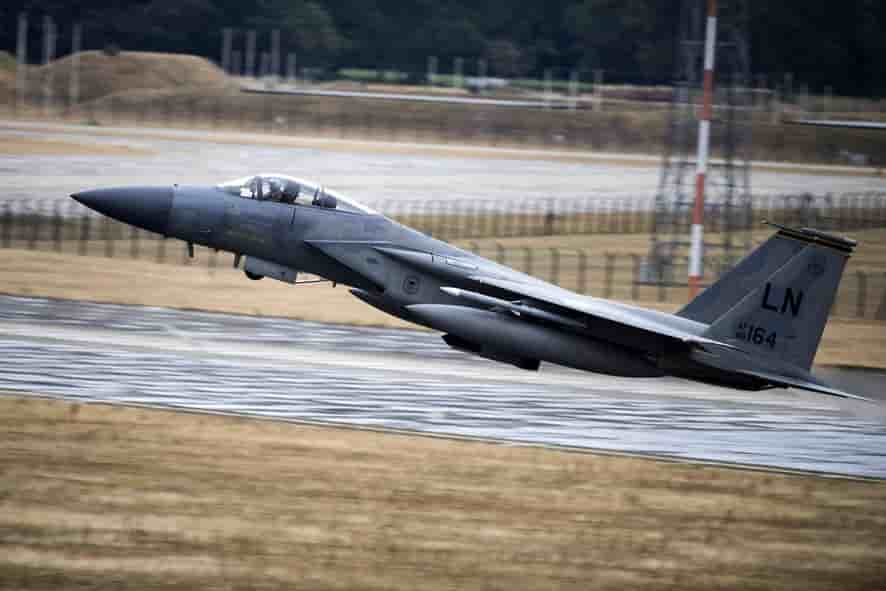 Des F-15C/D américains sont arrivés en Islande.