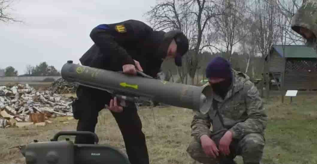 Système antichars MILAN-2 en Ukraine.