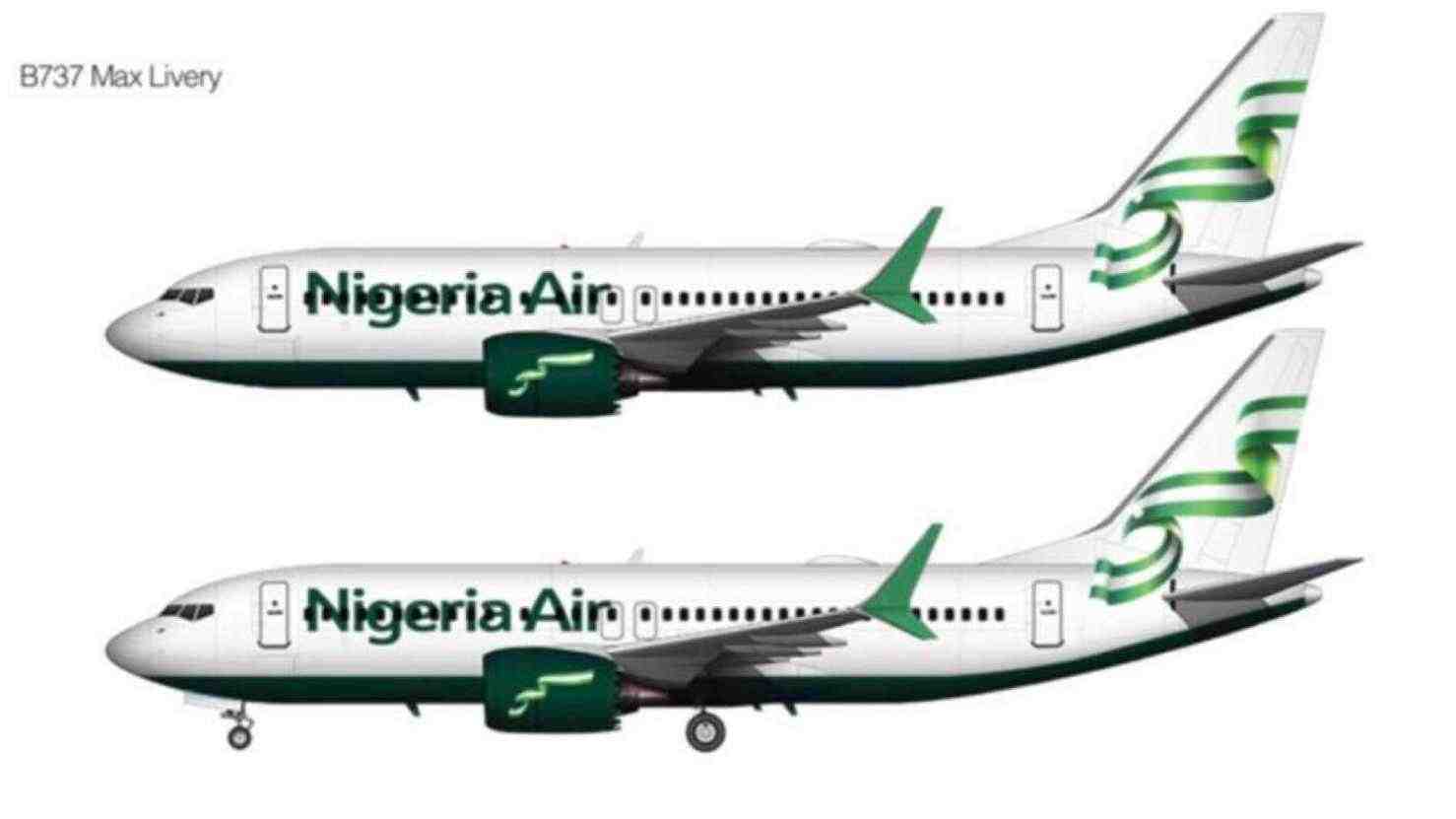 La livrée de Nigeria Air en version Boeing 737 MAX
