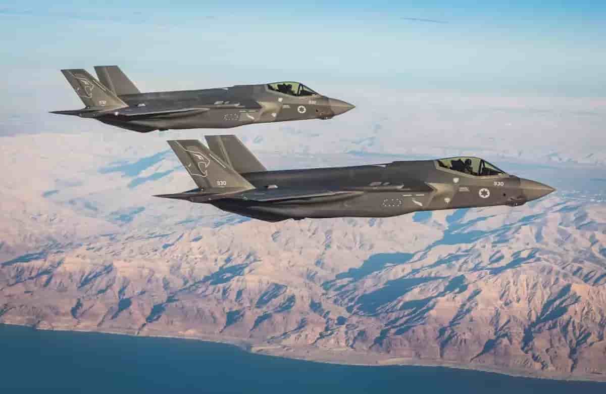 Deux F-35I israéliens en vol.