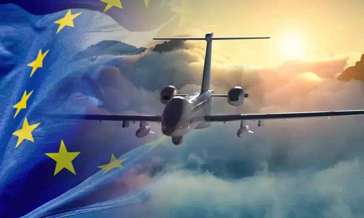 Représentation du drone européen MALE.