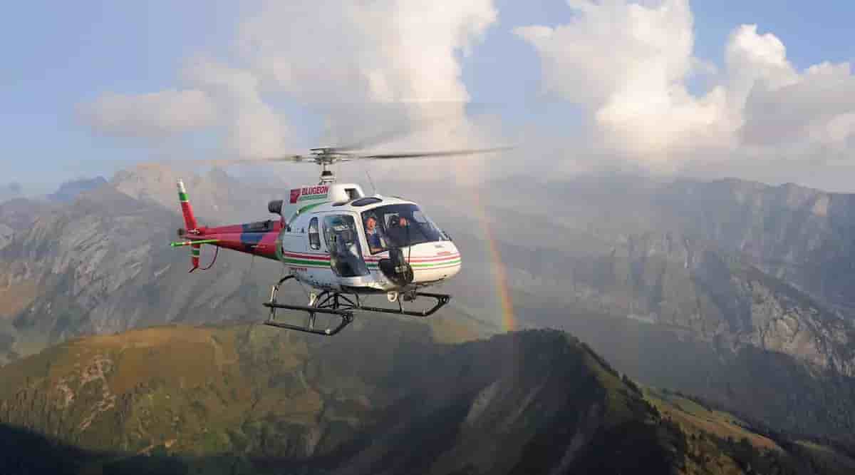 Le 7000ème hélicoptère H125 écureuil d'Airbus Helicopters aux couleurs de Blugeon.
