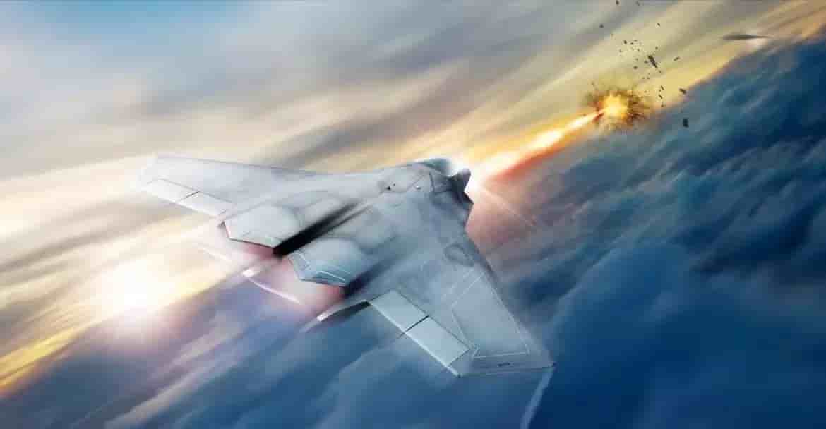 Représentation de l'arme à laser anti-missile conceptualisée par Lockheed.